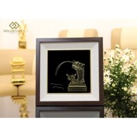 Tranh cá chép hóa rồng mạ vàng 24K - Golden Gift Việt Nam - CCHR