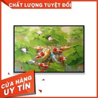 Tranh cá chép hoa sen