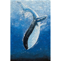 tranh cá heo đắp cát