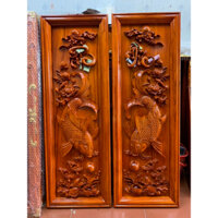 Tranh cá phúc Đức kênh bong ,kích thước 107/37/4