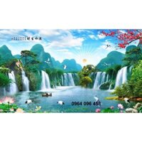 tranh cảnh 3d sông nước - SK09