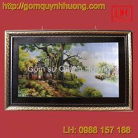 Tranh cảnh cổng làng cỡ đại HC-031