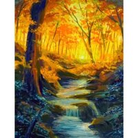 Tranh Canva vẽ tay màu acrylic-tranh phong thủy nghệ thuật