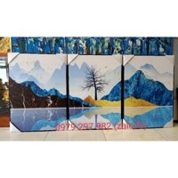 Tranh canvas 50x70x3 tranh giá bao gồm khung nhựa composite
