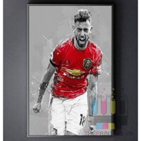 TRANH CANVAS CẦU THỦ BÓNG ĐÁ treo tường in theo yêu cầu - Bruno Fernandes 2