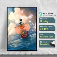 Tranh Canvas Chiếc Thuyền Của Băng Mũ Rơm Luffy