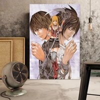 [Tranh Canvas] Death Note Cuốn Sổ Sinh Tử Light Yagami Raito & Amane Misa & L Lawliet Ryuga Hideki [Tranh Anime]