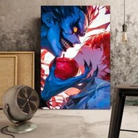 [Tranh Canvas] Death Note Cuốn Sổ Sinh Tử Yagami Raito & Ryuk Shinigami & Yagami Light [Tranh Anime]