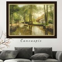 Tranh Canvas Đi chợ của tác giả Peder Mork Monsted