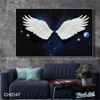 Tranh Canvas Đôi Cánh Chim Trắng – CH0147