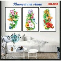 Tranh canvas giá rẻ sét 3 lẵng hoa  KT:35×50/1 tấm