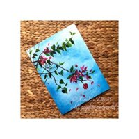 Tranh canvas HOA GIẤY (vẽ tay)/ Hand Canvas Painting PAPER FLOWERS