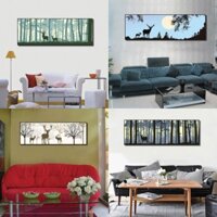 Tranh canvas khổ lớn không khung, tranh nghệ thuật treo tường, tranh treo phòng khách, nhà hàng Q31C-60x180cm