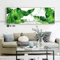 Tranh Canvas Lá Chuối Màu Nước TL-182