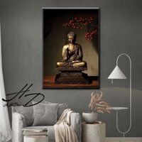 Tranh Canvas Phật Treo Tường Cao Cấp - Kèm Khung Composite