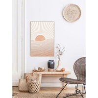 Tranh Canvas phong cách Vintage - Sun & Mon (12) - In nhiều kích thước theo yêu cầu