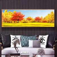 Tranh Canvas Phong Cảnh Nghệ Thuật Tuyệt Đẹp - Trang Trí Nội Thất Cao Cấp Sang Trọng - khung đen - 20x60cm