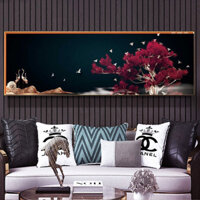 Tranh Canvas Phong Cảnh Nghệ Thuật Tuyệt Đẹp - Trang Trí Nội Thất Cao Cấp Sang Trọng - khung đen - 20x60cm