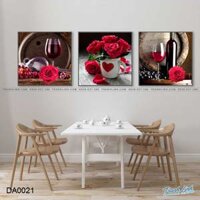 Tranh Canvas Rượu và Hoa Hồng – DA0021