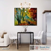 Tranh canvas sơn dầu trường phái ấn tượng (palette knife) - SD022