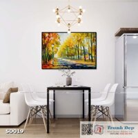 Tranh canvas sơn dầu trường phái ấn tượng (palette knife) - SD019