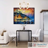 Tranh canvas sơn dầu trường phái ấn tượng (palette knife) - SD021