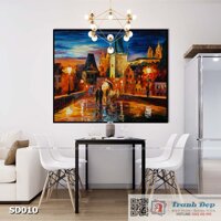 Tranh canvas sơn dầu trường phái ấn tượng (palette knife) - SD010