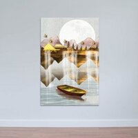 Tranh canvas thuận buồm xuôi gió đẹp | Tranh thuyền buồm W7155