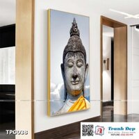 Tranh canvas trang trí Phật Giáo - Phật diện từ bi - TPG038