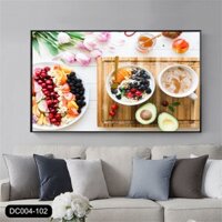 Tranh canvas treo tường trang trí phòng ăn quán cà phê DC102- 70 x 40 cm