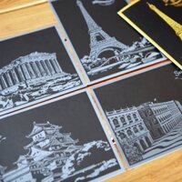 Tranh cạo hàn quốc Ver 2- khổ A5