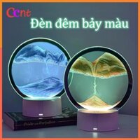 Tranh cát chuyển động 3D,tranh cát nghệ thuật đế cảm biến đổi 7 màu làm đèn ngủ ba chiều, quà tặng cao cấp.đèn ngủ cảm ứ