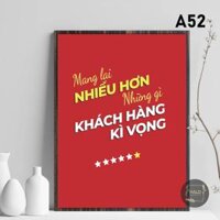 Tranh câu nói nổi tiếng treo tường trang trí Văn phòng tạo động lực size 25x35cm hot nhất - HALO - Mẫu 3,2535