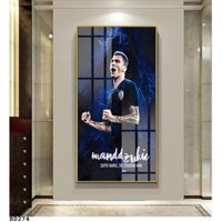 Tranh Cầu Thủ Bóng Đá   Phòng Khách Khung Đơn Kho Tranh Bóng Gương Decor Nhà Cửa A420956