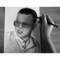 tranh chân dung theo yêu cầu kích thước a4