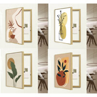 Tranh Che Ổ Điện CanVas Mẫu Đứng Họa Tiết Hiện Đại Phù Hợp Phòng Khách, Phòng Ngủ, Văn Phòng