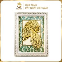 Tranh Chim Công Uyên Ương Mạ Vàng 24k Với Hình Ảnh Có Đôi, Có Cặp Thể Hiện Cho Âm Dương Hài Hòa