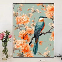 Tranh chim sáo Treo Tường Phòng Khách/ Phòng Ngủ/ Decor Quán Nước/ Spa/ Cafe/ Trang Trí Khách Sạn/ Nhà Nghỉ