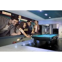 Tranh chơi bi-a cho quán billiard in hình lên vải lụa-61115