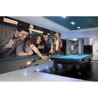 Tranh chơi bi-a cho quán billiard in hình lên vải lụa-61115