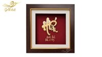 Tranh Chữ Hiếu Mạ Vàng 24k - Quà tặng mừng Thọ Cao Cấp