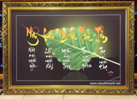 Tranh chữ- Nhân- Lễ- Nghĩa -Trí -Tín-ID141