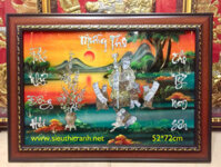 Tranh Chúc Thọ Bà ( sơn mài khảm ốc ) M51