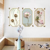 Tranh cổ trang dán tường 3D hàng order