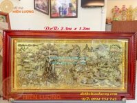 Tranh cội nguồn quê hương bằng đồng khảm tam khí