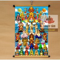 Tranh Cõi Thần Tiên 40x60cm treo tường bằng vải cao cấp dày dặn