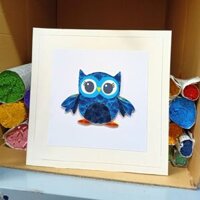 Tranh cú mèo Quilling