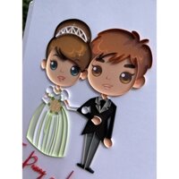 Tranh cưới Chipi Quilling