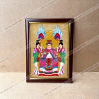 Tranh Cửu Thiên Huyền Nữ 25x34cm bằng vải khung composite bền đẹp