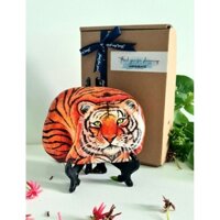 TRANH ĐÁ CUỘI VẼ 3D (CON HỔ)